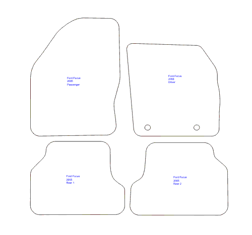 To fit Ford Focus MK2 Car Mats 2005 - 2011 & Heel Pad (B) - Picture 5 of 16